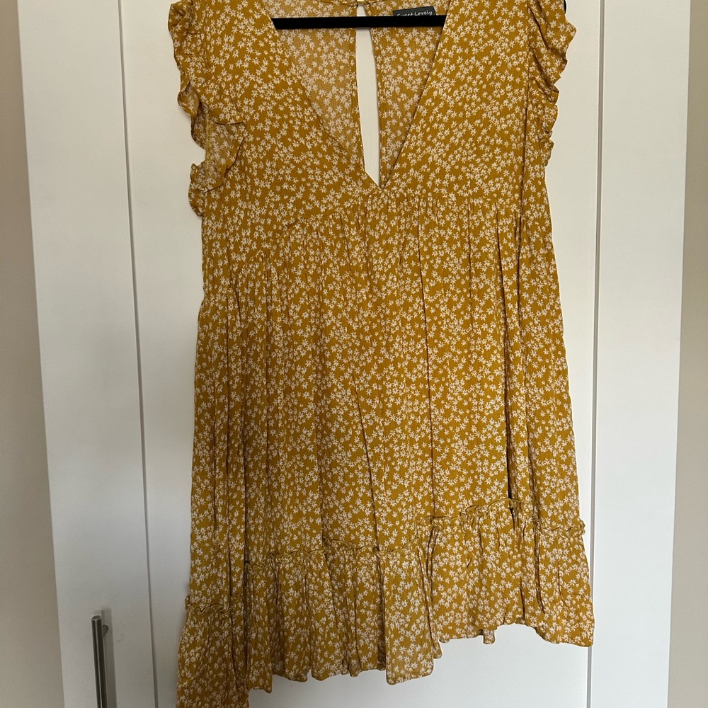 Yellow Floral Women’s Romper
